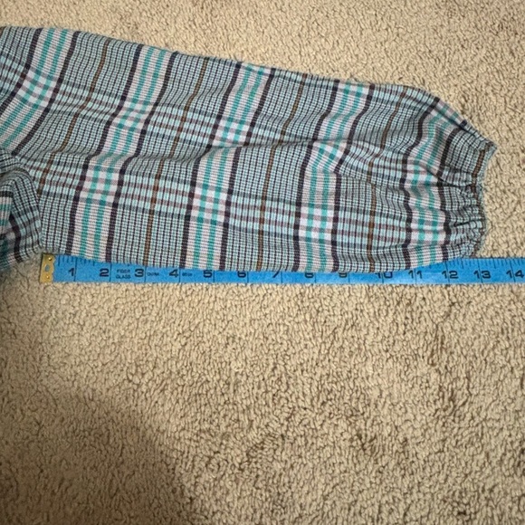 NEW Kitri | Sydney Check Frill Dress Plaid Ruffle‎ Women's Blue Grey Sz US 6 - Picture 8 of 11